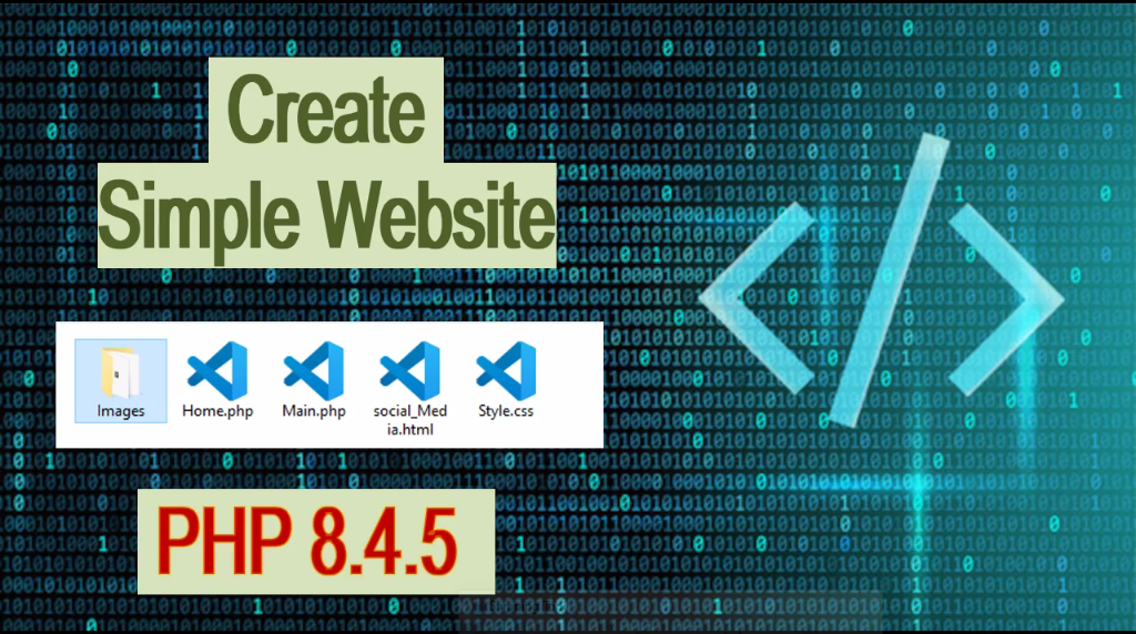Creating simple Website – PHP